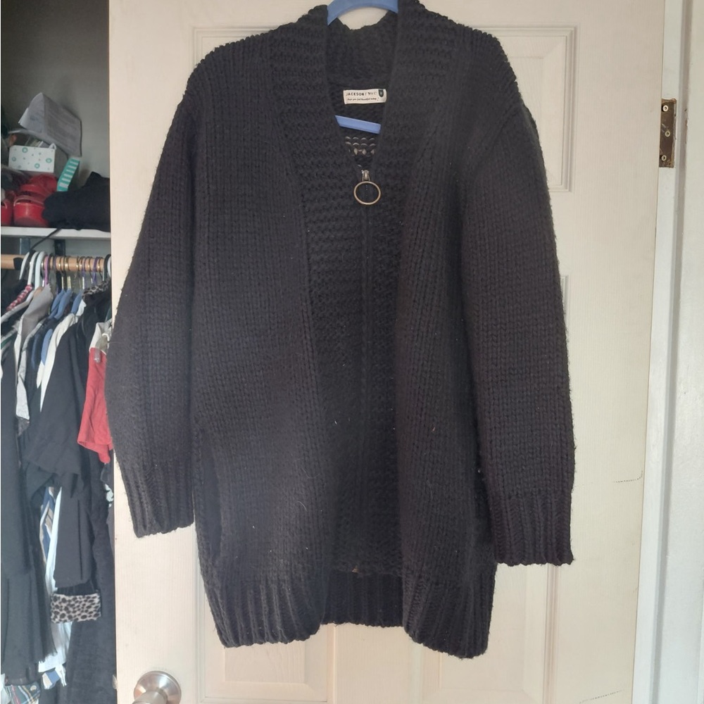 Jackson Rowe Black Knit Cardigan